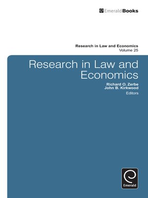 cover image of Research in Law and Economics, Volume 25